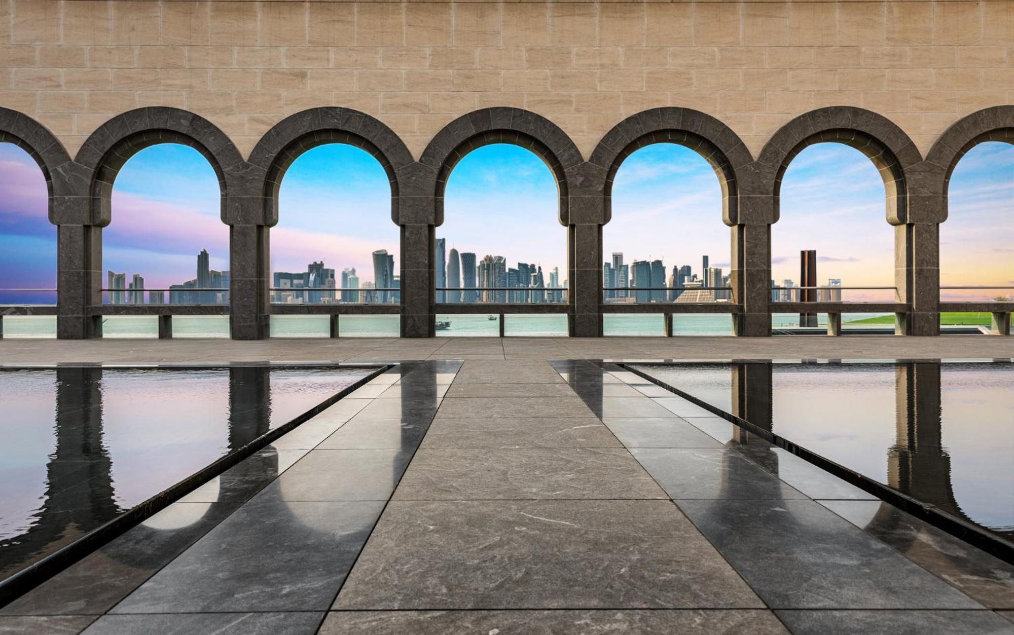Abesq Doha Hotel And Residences, An Ihg Hotel Экстерьер фото View of the skyline of Doha from the museum