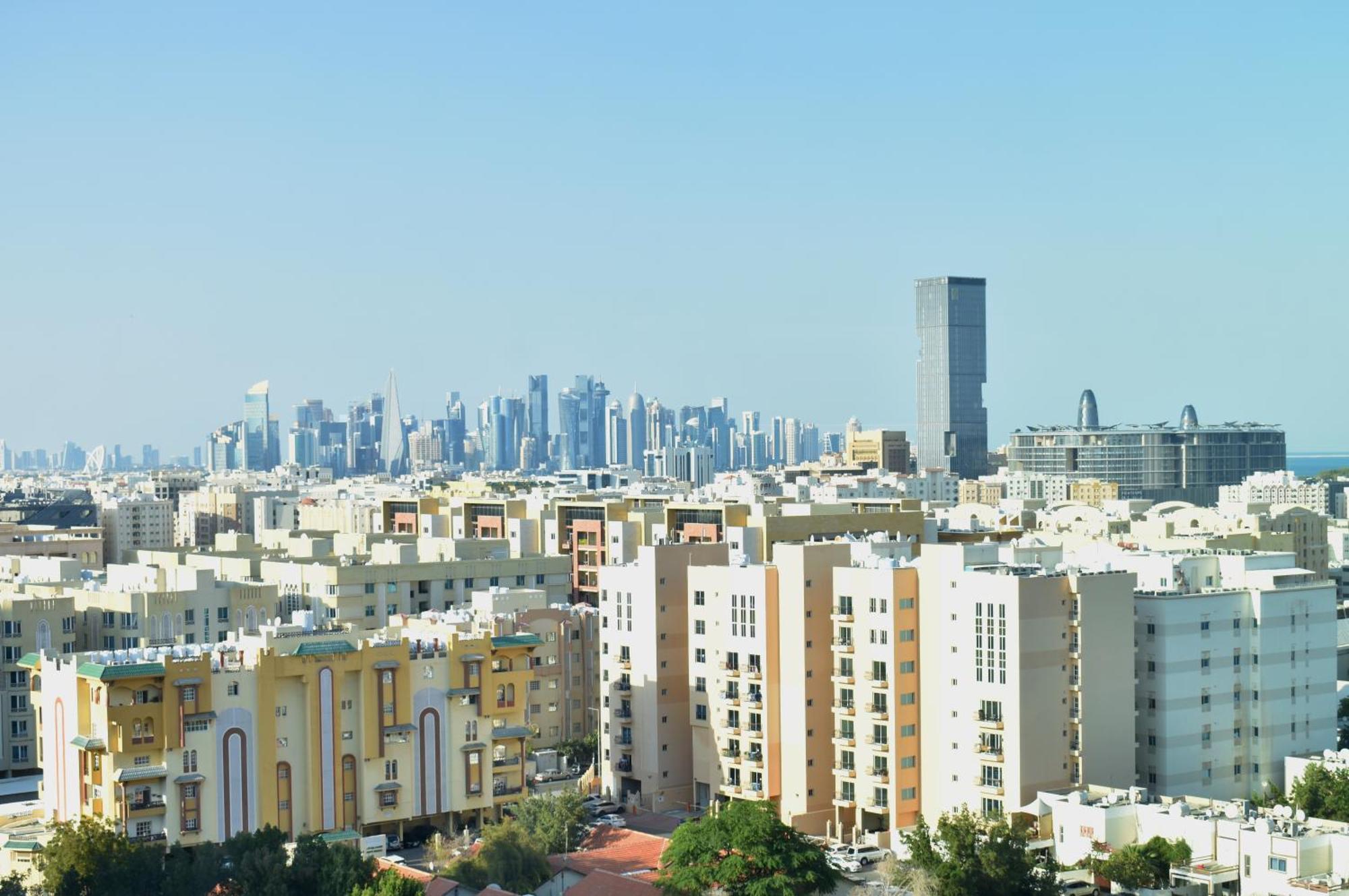 Abesq Doha Hotel And Residences, An Ihg Hotel Экстерьер фото Residential buildings in Al Qusais